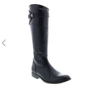 Frye Black Leather Knee-High Boots